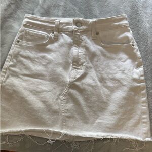 Banana Republic White A-Line Mini Skirt Resort Wear